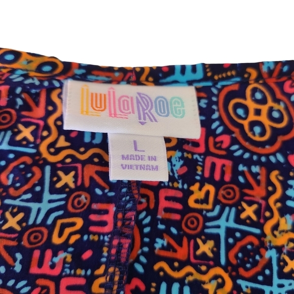 LuLaRoe Lindsay Kimono Womens Sz Large Open Front Draped Cardigan Cover Up - Picture 9 of 12